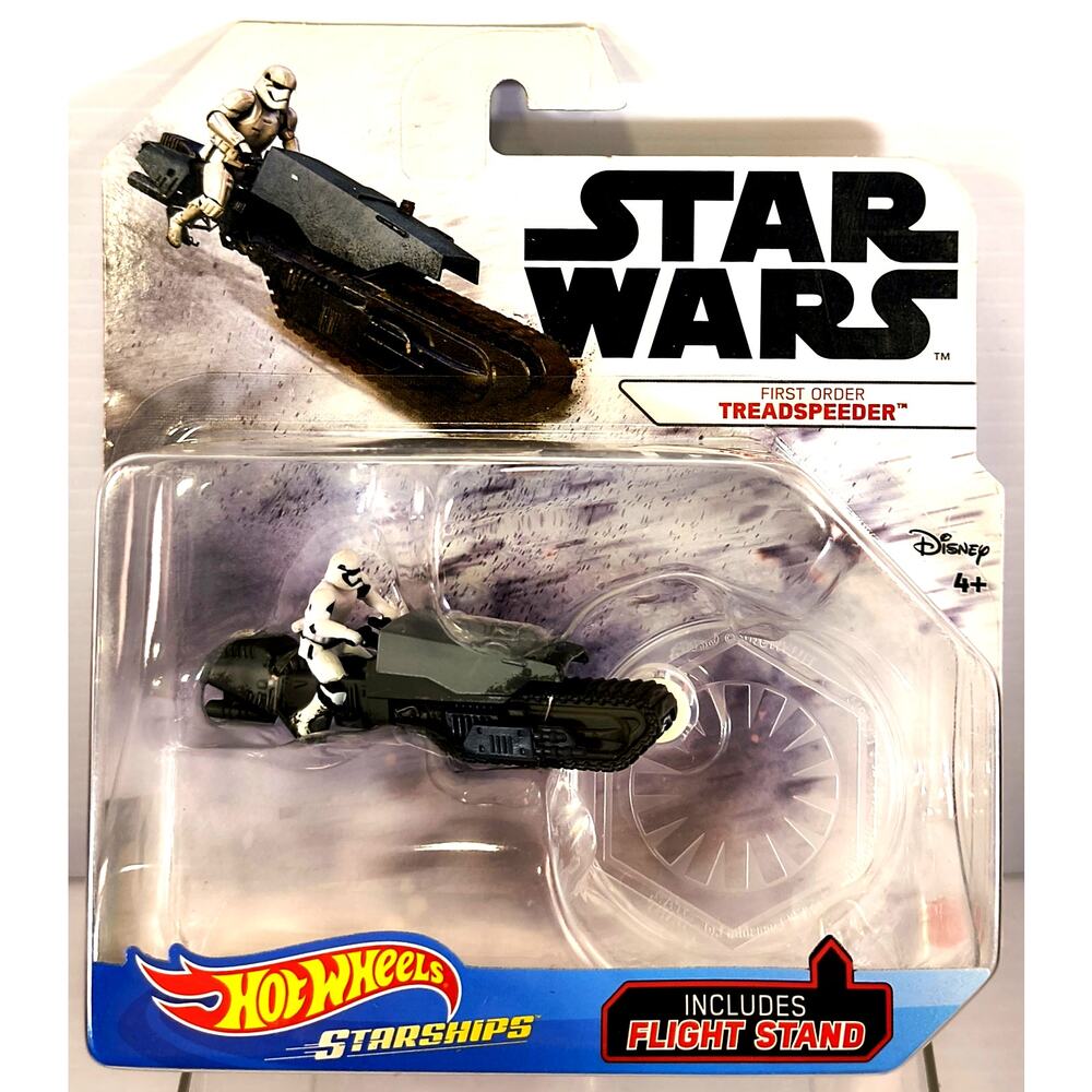 Hot Wheels Character Cars Star Wars FIRST ORDER TREADSPEEDER, New, See Pics!